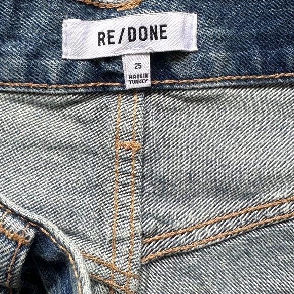 NWT RE/DONE 50s Cutoff High Waist Organic Denim Shorts 25